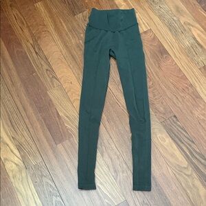 lululemon athletica olive green wool blend Leggings